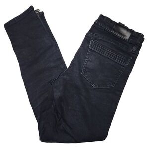 Armani Exchange Cropped Skinny Jeans High Waisted Ankle Zip Womens Size 28